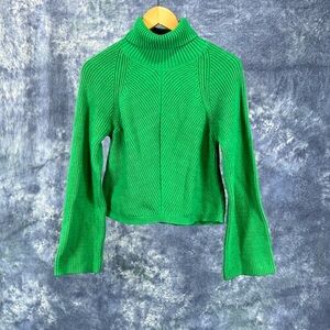 Maeve Green Crop Sweater Sz M